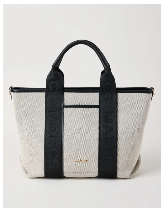 Marcs Tote Bag in Black & White