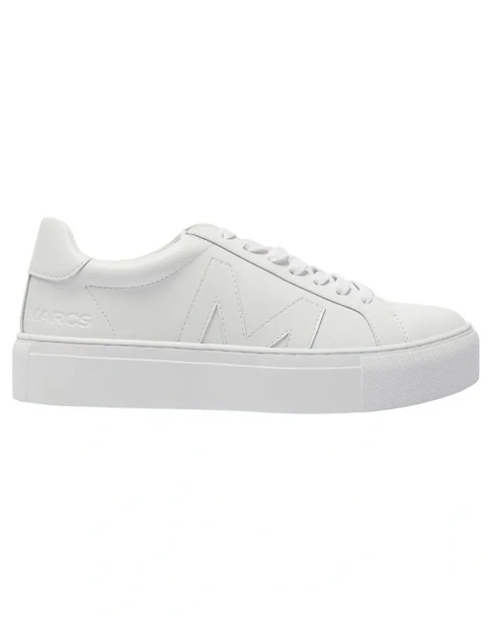 Marcs Trio Leather Sneakers in White