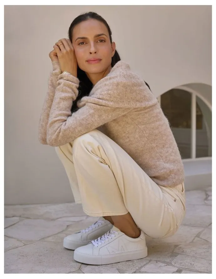 Marcs Trio Leather Sneakers in White