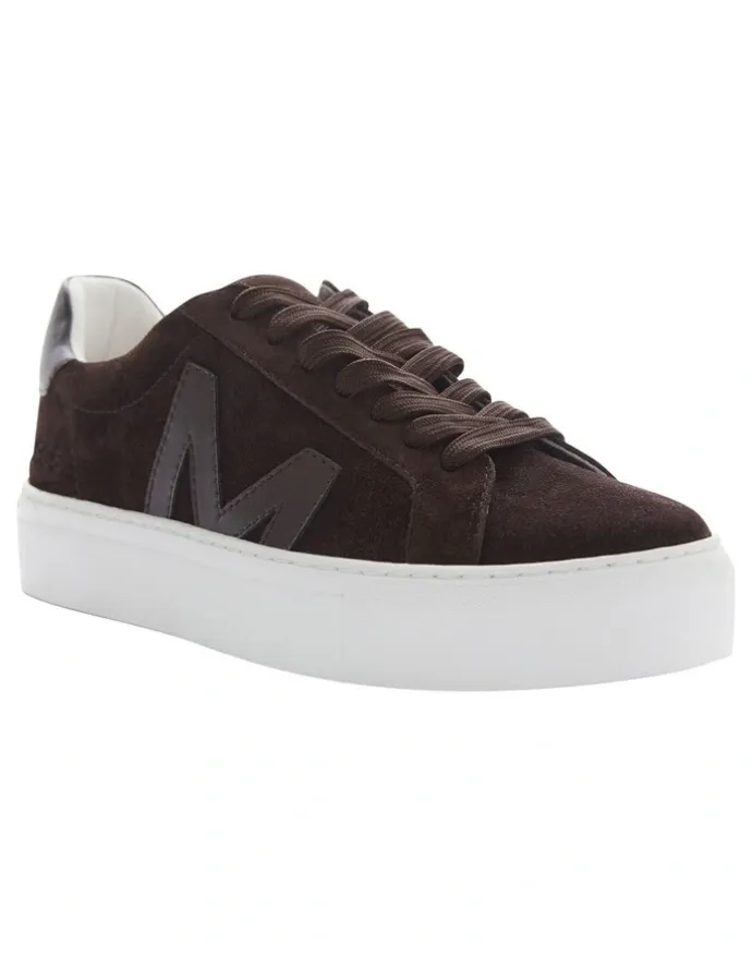 Marcs Trio Sneakers in Chocolate Suede
