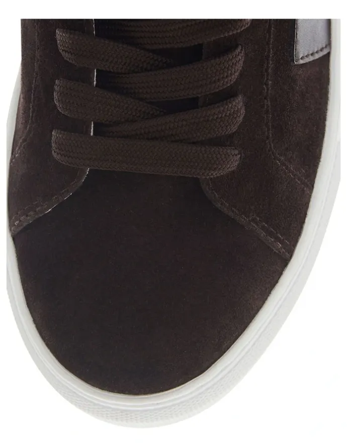 Marcs Trio Sneakers in Chocolate Suede