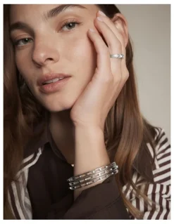 Mimco Amulet Bangle in Silver