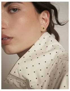Mimco Amulet Stud Earrings in Gold