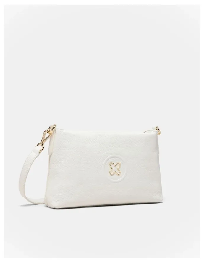 Mimco Bay Strap Crossbody Bag in White