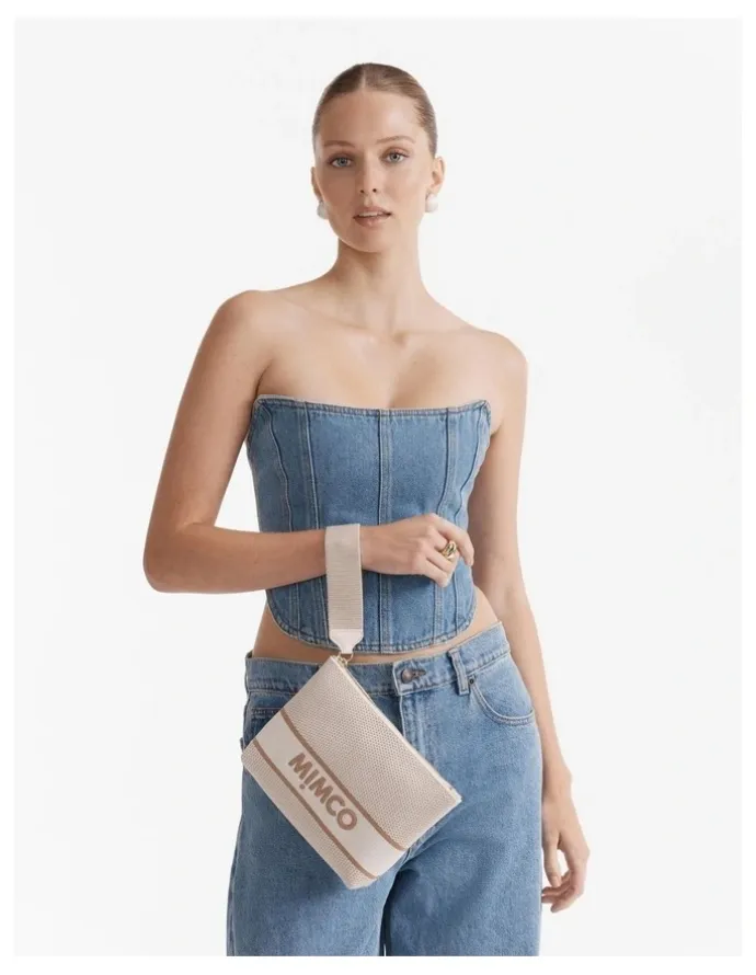 Mimco Blondie Pouch in Alabaster