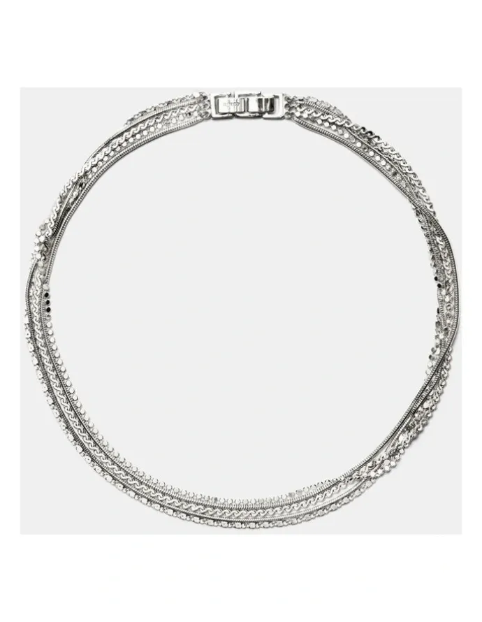 Mimco Promenade Necklace in Silver