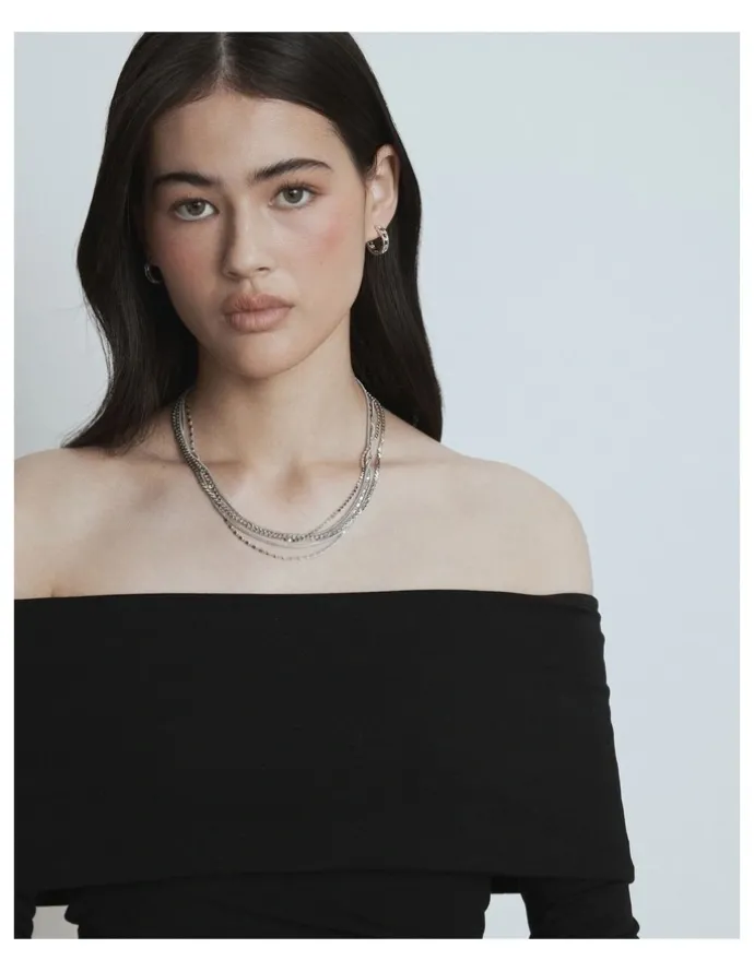 Mimco Promenade Necklace in Silver