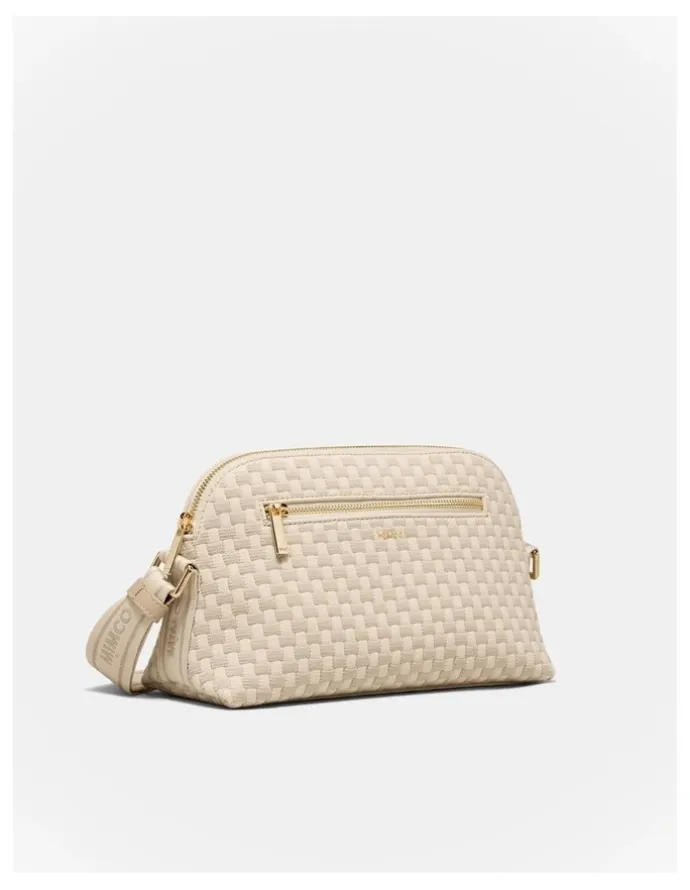 Mimco Squad Woven Crossbody Bag in Natural