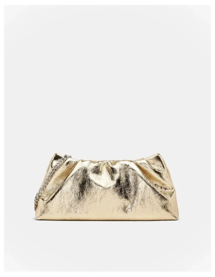 Mimco The Clutch Bag in Light Gold