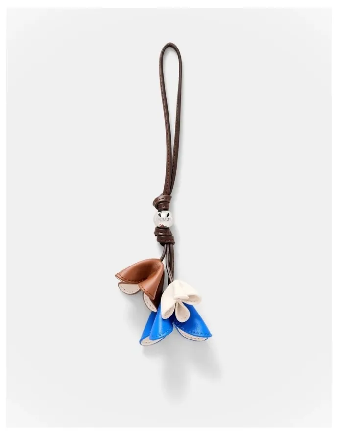 Mimco Trio Floral Charm in Cobalt
