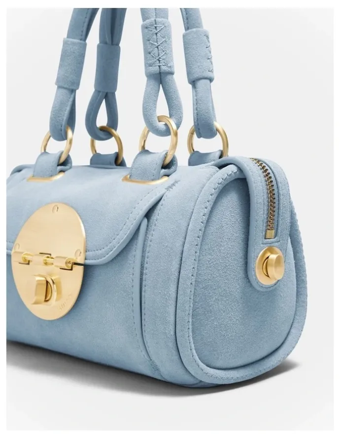 Mimco Turnlock Bowler Grab Crossbody Bag in Cornflower