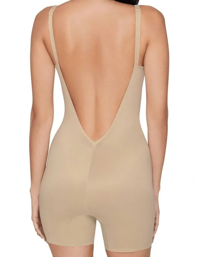 Miraclesuit Shapewear Show Stopper Backless Shapewear Full Body Romper in Warm Beige