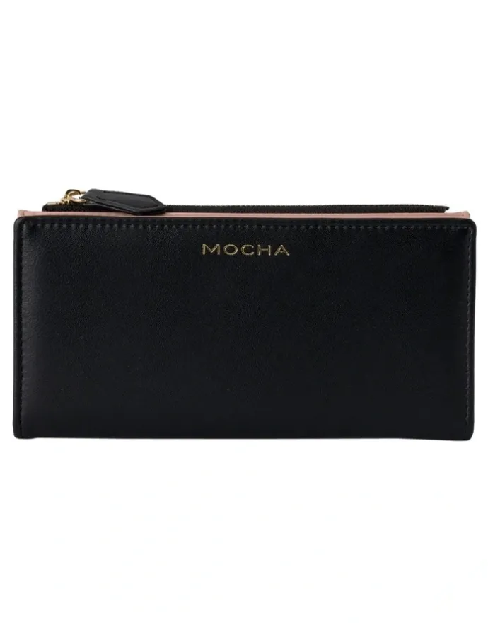 Mocha Classic Arya Wallet in Black