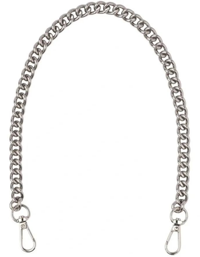 Mocha Ebby Metal Chain in Silver