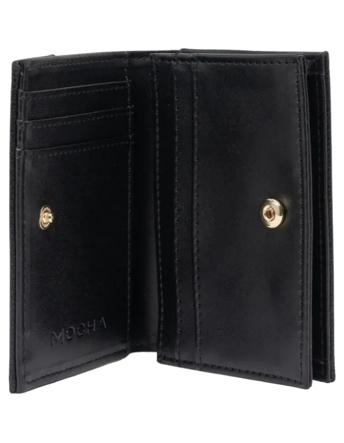 Mocha Josephine Small Wallet in Black