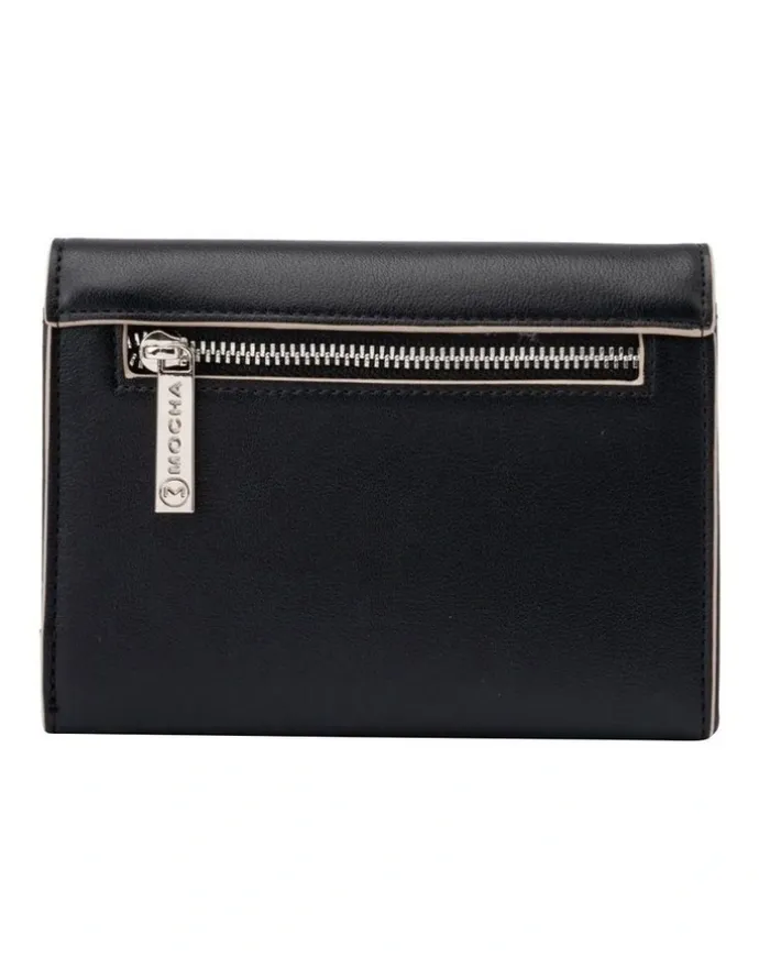 Mocha Madeline Wallet in Black