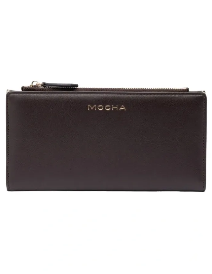 Mocha Mocha Classic Arya Wallet - Choc/Olive