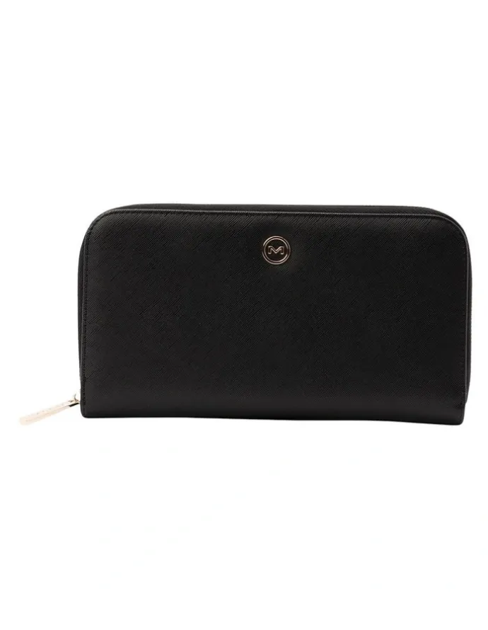 Mocha Mocha Signature Travel Wallet in Black/Lg