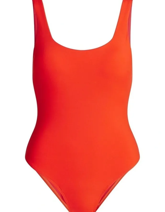 Modibodi Period Swimwear Scoop Neck One Piece Light Absorbency in Poinciana