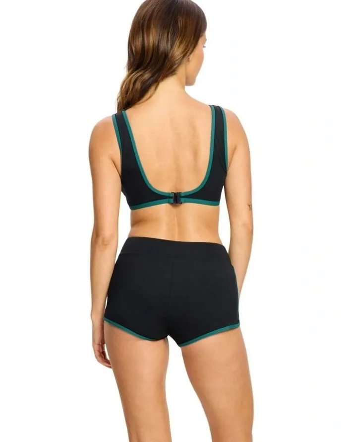 Modibodi Short Super Absorbency Swimwear in Black Orchid