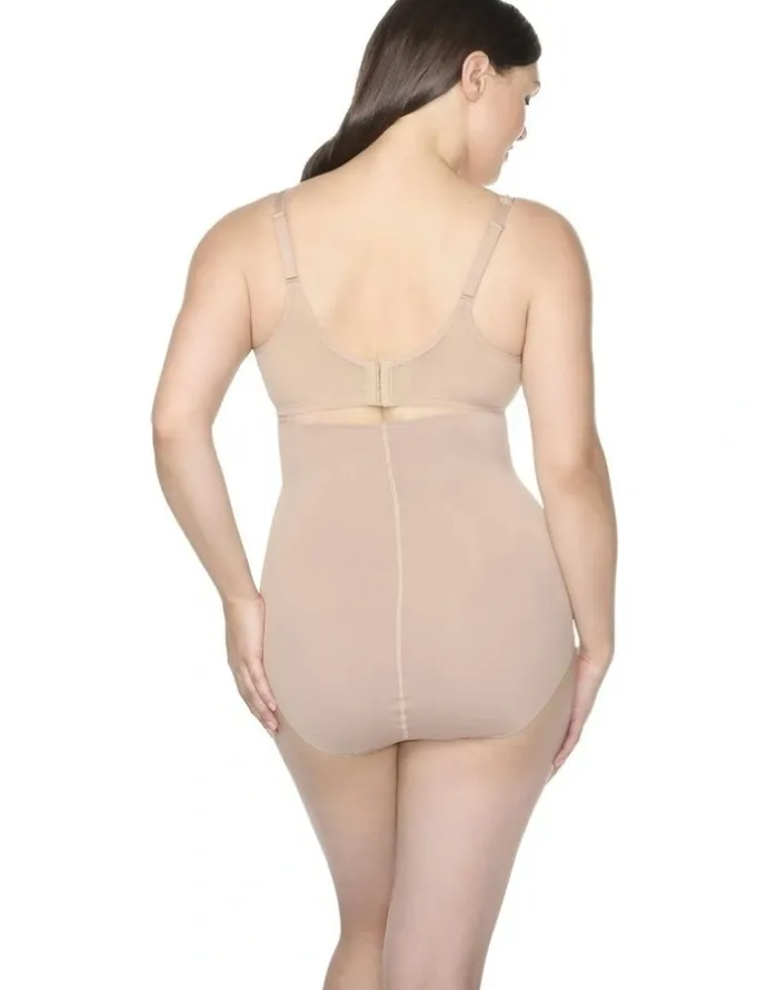 Naomi & Nicole Real Smooth Ultra-High Waist Shaping Brief in Stucco