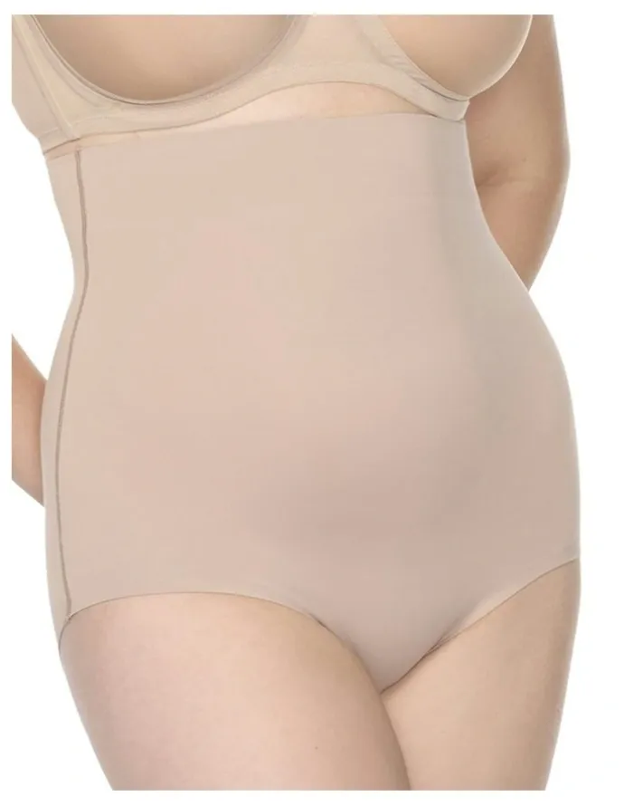 Naomi & Nicole Real Smooth Ultra-High Waist Shaping Brief in Stucco