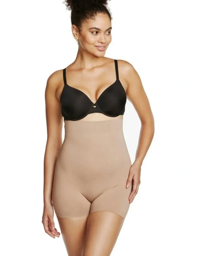 Naomi & Nicole Real Smooth® Ultra High Waist Shaper Short in Stucco