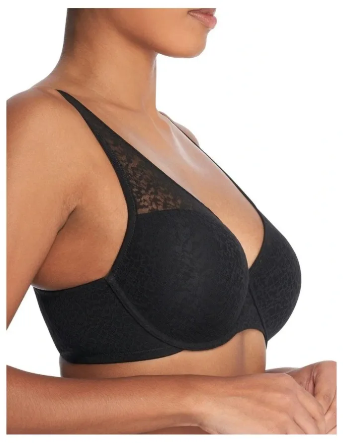 Natori Pretty Smooth Wired Full Coverage Contour Bra in Black
