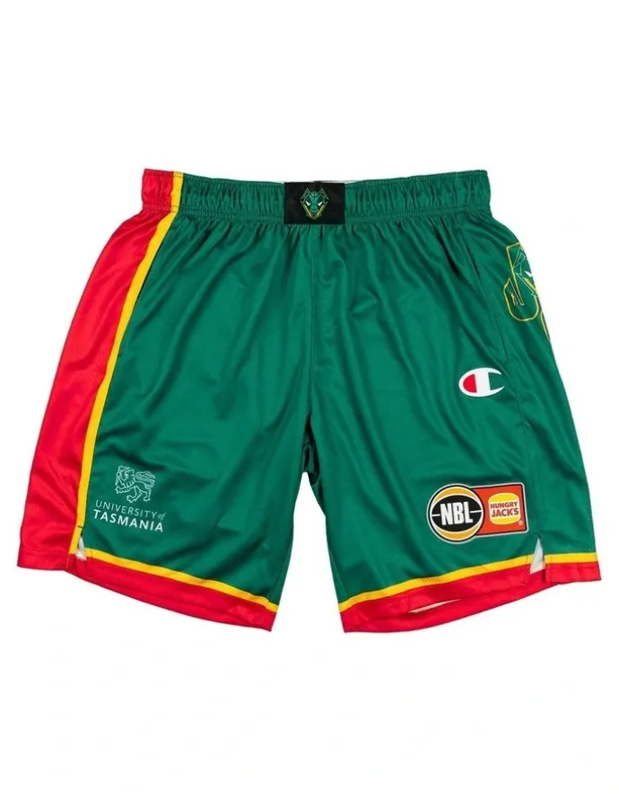 NBL Store Tasmania JackJumpers 25/26 Space Jam Shorts Pack of 2 in Green
