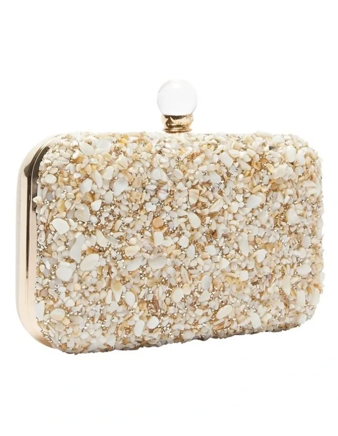 Nina Bliss Bag in Ivory Crystal