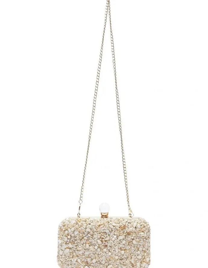 Nina Bliss Bag in Ivory Crystal