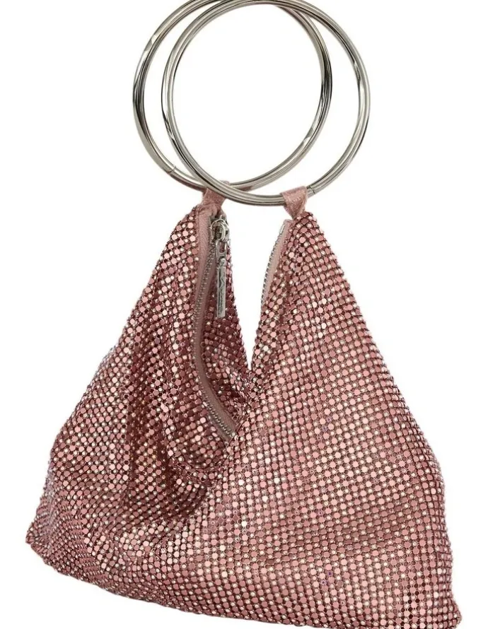 Nina Lia Bag in Pink Mesh