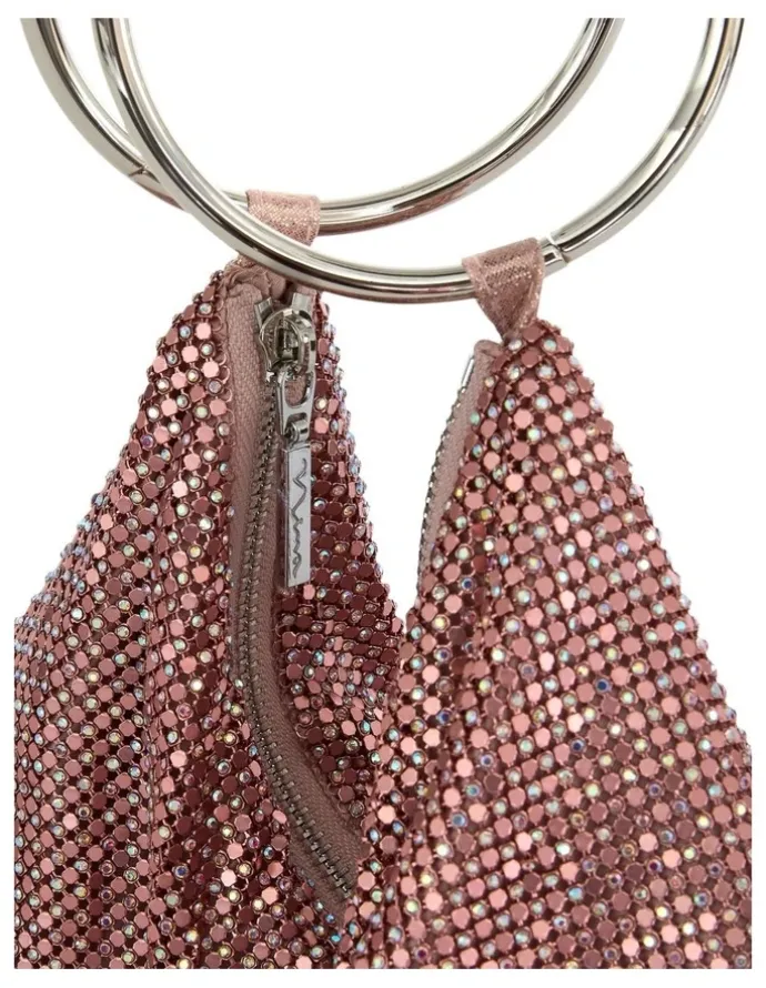 Nina Lia Bag in Pink Mesh