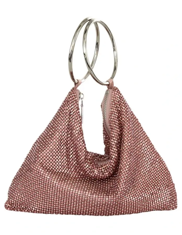Nina Lia Bag in Pink Mesh