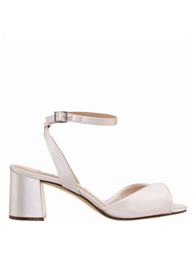 Nina Nigelia Sandals in Ivory Crystal Satin