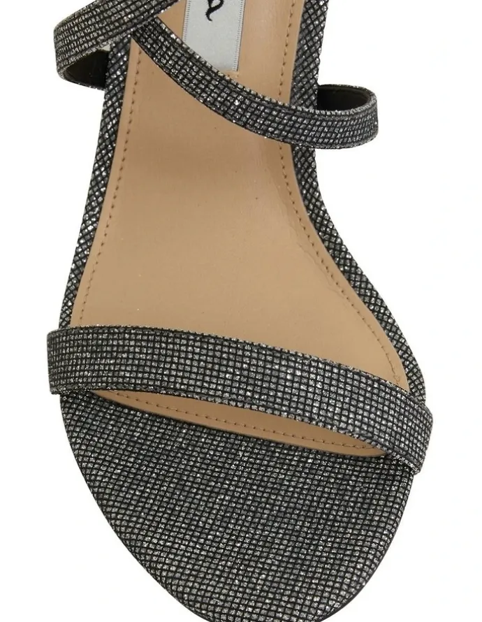 Nina Shari Silver/Black Sandals