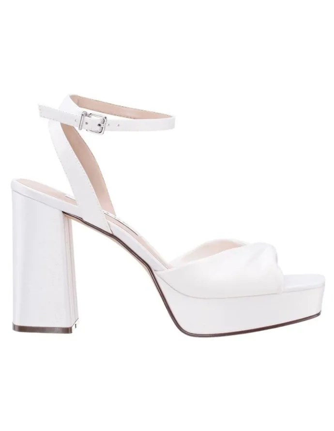 Nina Stacie Sandals in Ivory Satin
