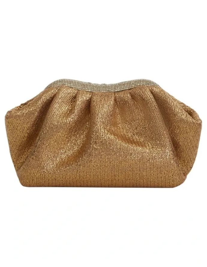 Nina Zayla Bags in Gold Metallic