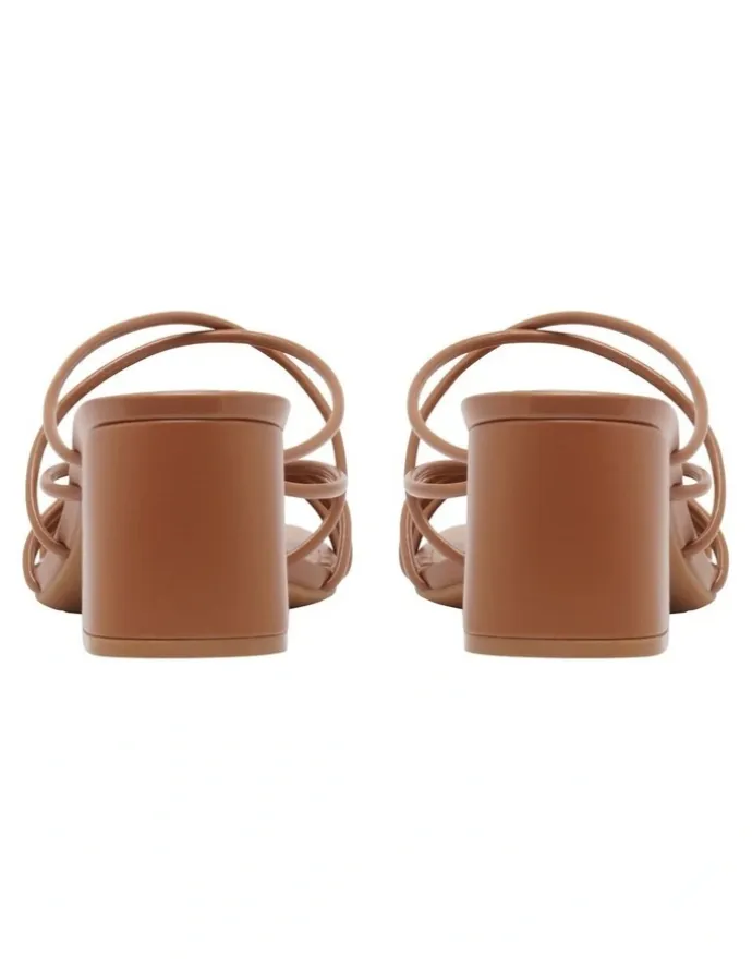 Nine West Gainer Heeled Sandal in Light Brown