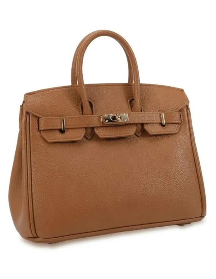 Novo Shoes Adora Top Handle Bag in Tan