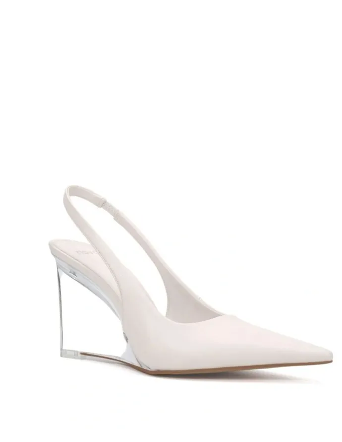 Novo Shoes BIANKO Wedge Sandal - White - Novo Shoes