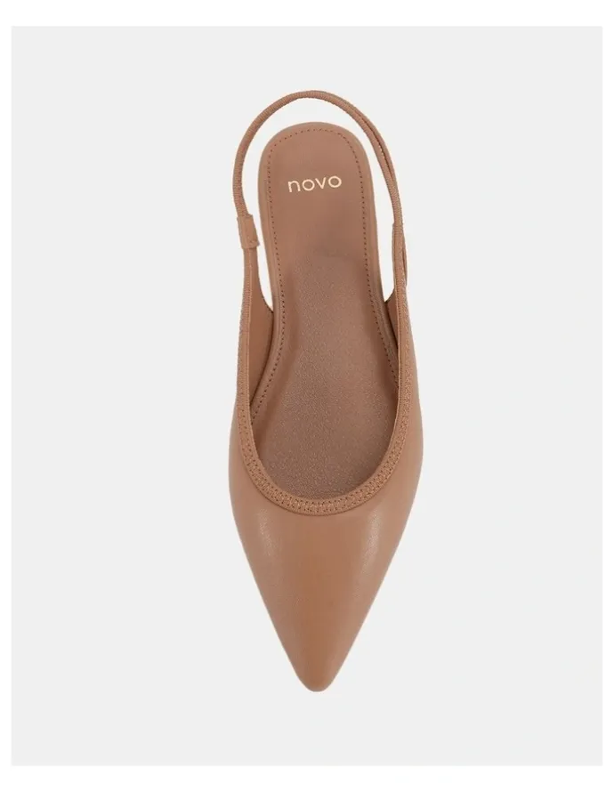 Novo Shoes Cassey Ballet Flats in Camel