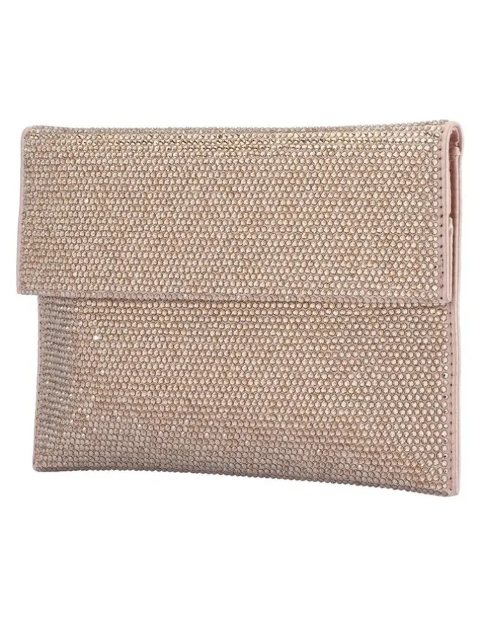 Olga Berg Cara Clutch Bag in Gold