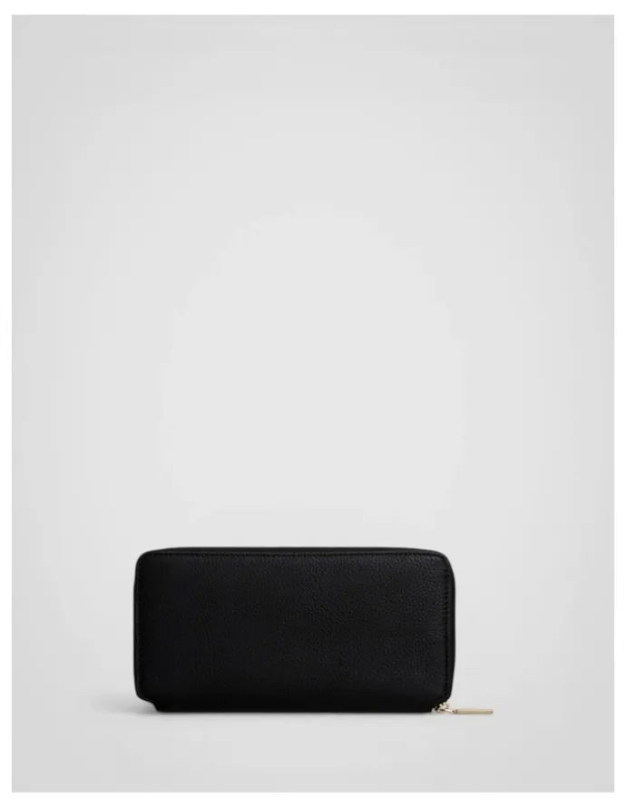 Oroton Margot Medium Zip Around Wallet in Black