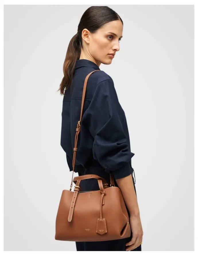 Oroton Margot Mini Day Bag in Whiskey
