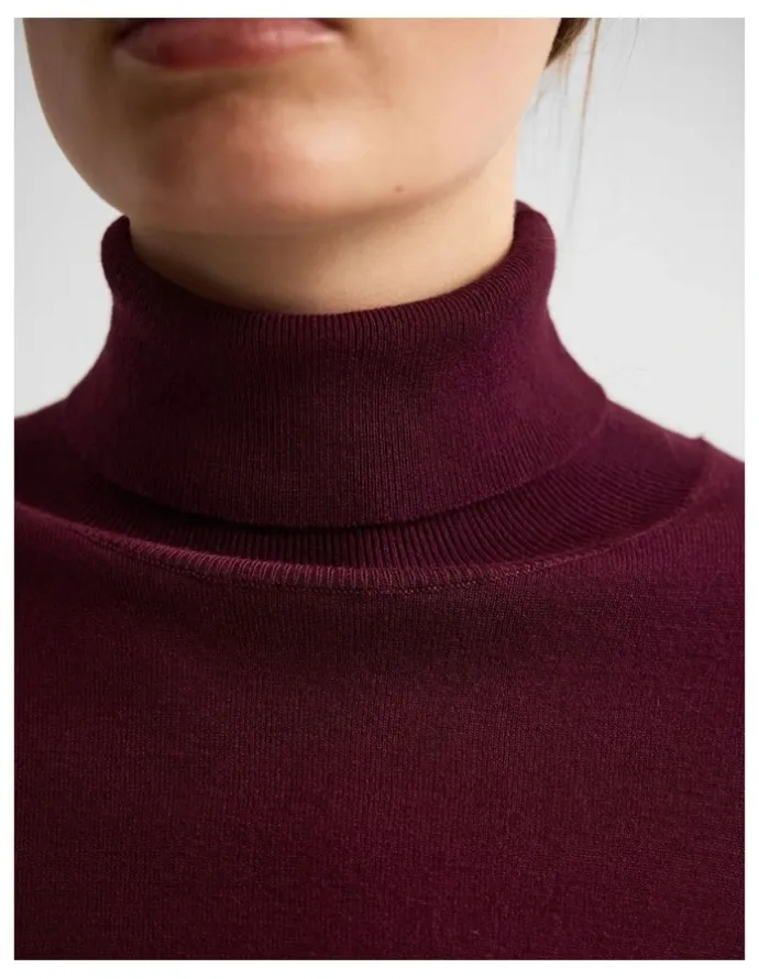 Oxford Ela Turtle Neck Knit in Cocoberry