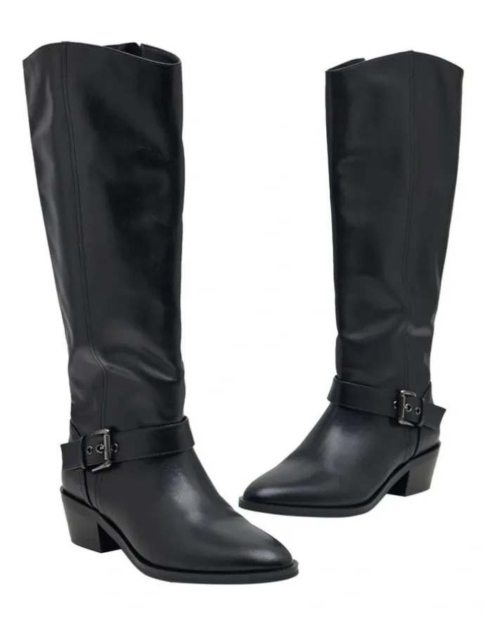 Oxford Palmero Cuban Heel Boots in Black