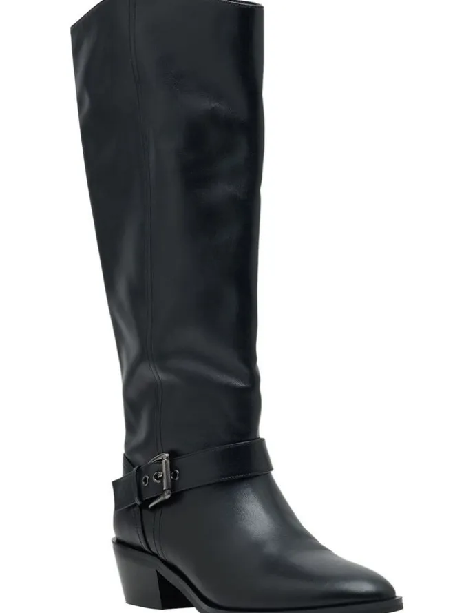 Oxford Palmero Cuban Heel Boots in Black