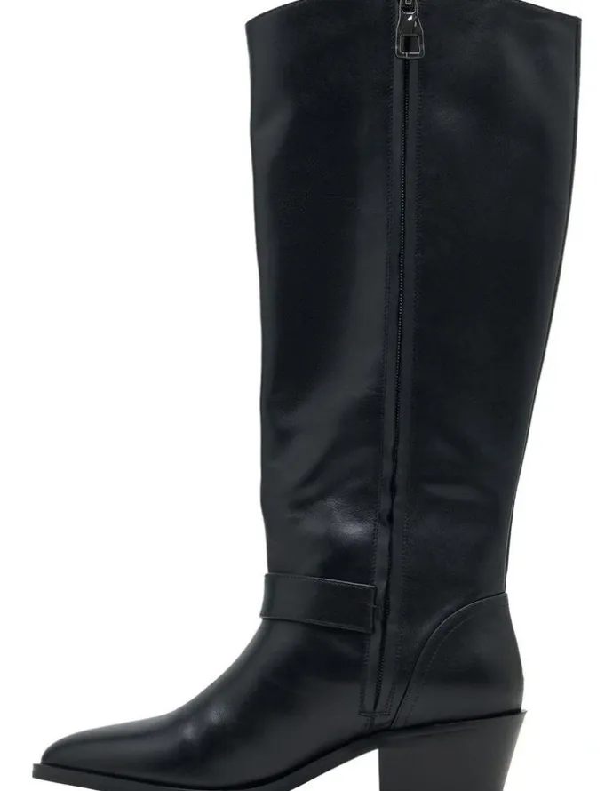 Oxford Palmero Cuban Heel Boots in Black