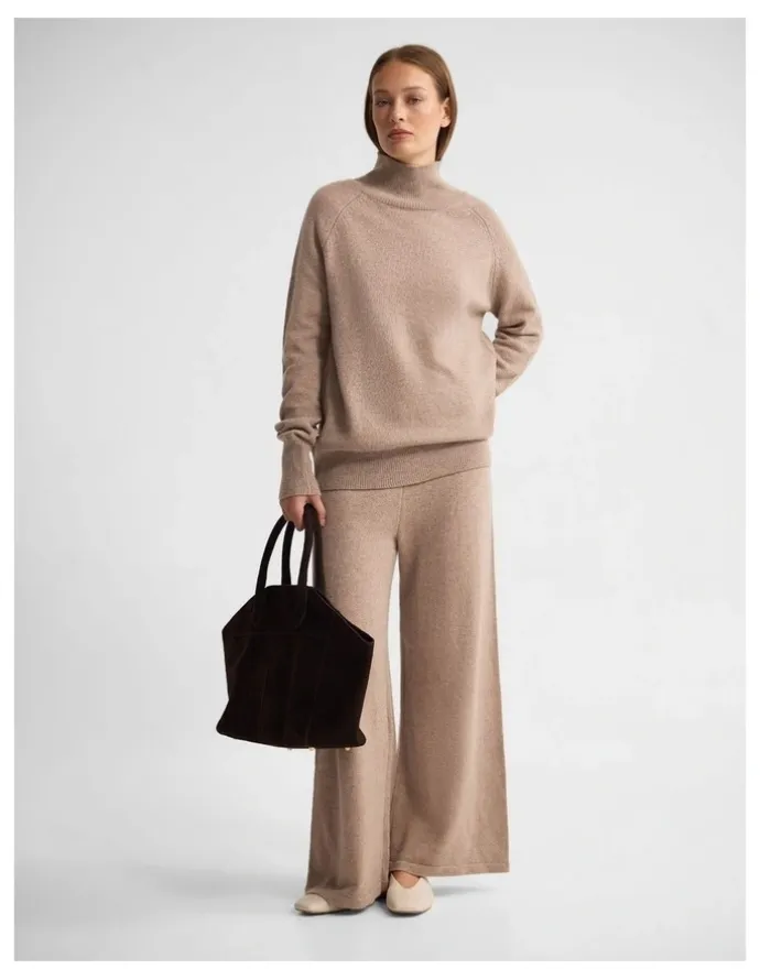 Oxford Arabella Wool Blend Knit in Fawn